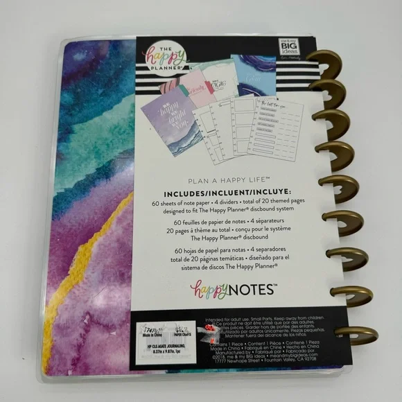 New. Set of 2 The Happy Planner Happy Notes Disc-Bound Notebooks - Picture 5 of 10